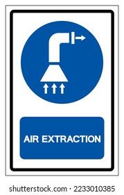 Air Extraction Symbol Sign, Vector Illustration, Isolate On White Background Label. EPS10 