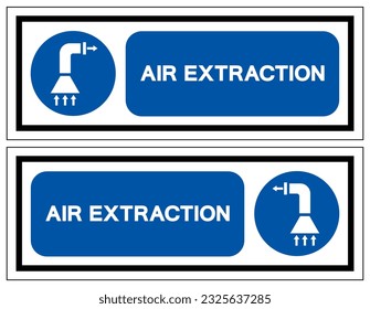 Air Extraction Symbol Sign, Vector Illustration, Isolate On White Background Label. EPS10 