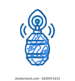 air facial mask doodle icon sketch vector. air facial mask sign. isolated symbol illustration