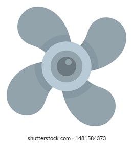 Air fan icon. Flat illustration of air fan vector icon for web design
