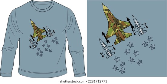 air fighter jets graphic design vector