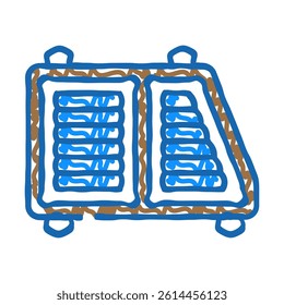 air filter car mechanic doodle icon sketch vector. air filter car mechanic sign. isolated symbol illustration