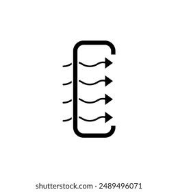 air filter concept line icon. Simple element illustration. air filter concept outline symbol design.
