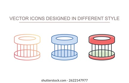 Diseño de icono de Filtrar de aire con fondo blanco