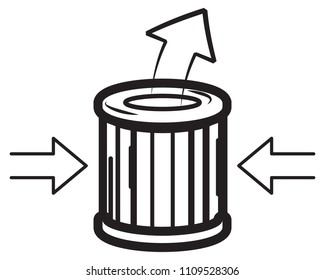 Air Filter Icon as EPS 10 File