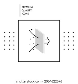 Air Filter Icon. Hepa Filtration Symbol. Vector. Premium Icon