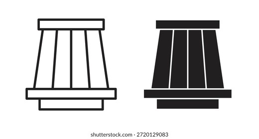 Air filter icon illustration, thin line vector, web design sign,