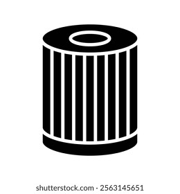 Air filter icon Isolated flat vector in outline
