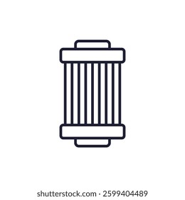 Air filter icon in line style