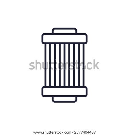 Air filter icon in line style