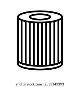 Air filter icon linear logo isolated