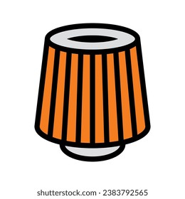 Icono de filtro de aire, para concepto móvil y diseño web. ilustración vectorial