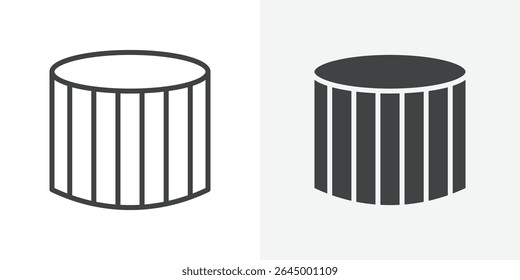 Air filter icon Outline vector sign