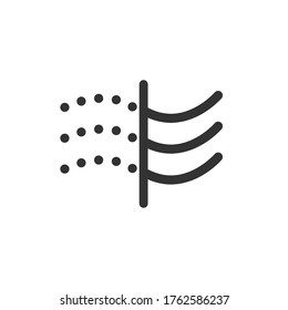 Air Filter Icon. Solid Particle Filter. Trend Style. Vector Stock