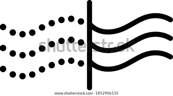 Air filter icon. Solid Particle Filter. Trend\
style. Vector stock