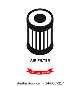 air filter icon in trendy flat style 