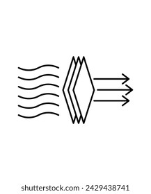 air filter icon, vector best line icon.
