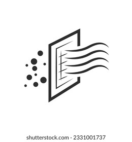 air filter icon vector element design template web