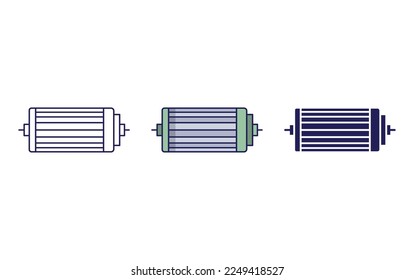 Ilustración vectorial del icono de filtro de aire