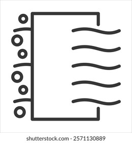 Air Filter Icon Vector Illustration Outline