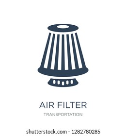 air filter icon vector on white background, air filter trendy filled icons from Transportation collection, air filter vector illustration