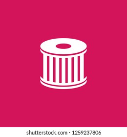 air filter icon vector. air filter sign on pink background. air filter icon for web and app