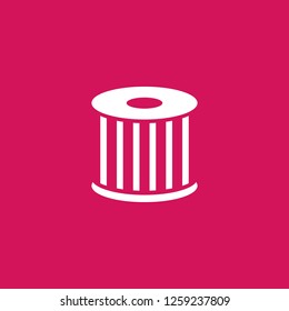 air filter icon vector. air filter sign on pink background. air filter icon for web and app