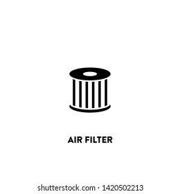 Air Filter Icon Vector. Air Filter Sign On White Background.