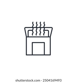 air filter icon. vector.Editable stroke.linear style sign for use web design,logo.Symbol illustration.