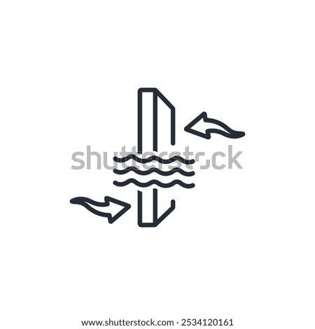 Air filter icon. vector.Editable stroke.linear style sign for use web design,logo.Symbol illustration.