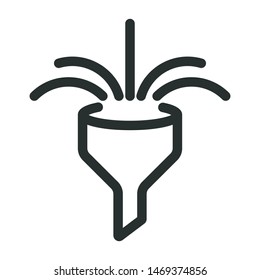 air filter - minimal line web icon. simple vector illustration. concept for infographic, website or app.