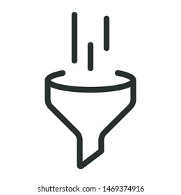 air filter - minimal line web icon. simple vector illustration. concept for infographic, website or app.