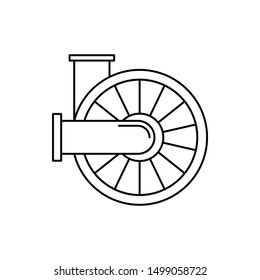 Air filter motor icon. Element of automobile icon on white background
