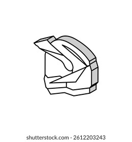 air filter motorcycle isometric icon vector. air filter motorcycle sign. isolated symbol illustration