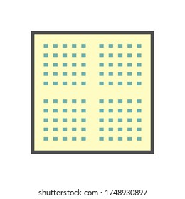 Klimaanlage filtert saubere Zustand Vektorsymbol Design auf weißem Hintergrund.