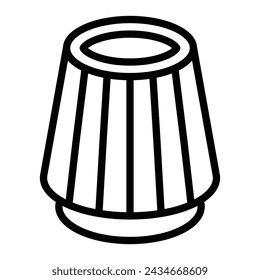 Air Filter Vector Line Icon Design