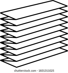 Air filter. Vector outline illustration.
