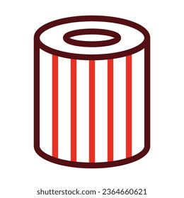 Air Filter Vector Thick Line Two Color Icons For Personal And Commercial Use.

