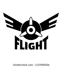 Air flight logo. Simple illustration of air flight vector logo for web design isolated on white background
