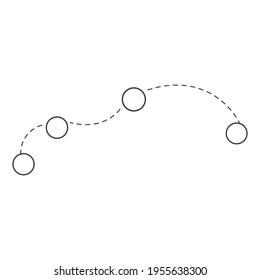 Air flight vector icon. route illustration sign. air tickets symbol. travel logo or mark.