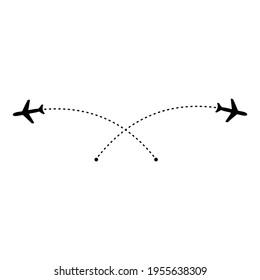 Air flight vector icon. route illustration sign. air tickets symbol. travel logo or mark.