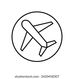 Air flight vector icon. route illustration sign. air tickets symbol. travel logo or mark.
