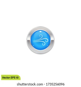 air flow button icon illustration vector eps 10 design element
