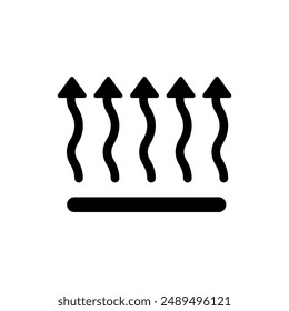 air flow concept line icon. Simple element illustration. air flow concept outline symbol design.