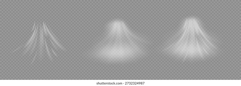 Air Flow Effect. White Wind Stream Waves Isolated on Dark Background. Fresh Breeze Waves From Conditioner Illustrations