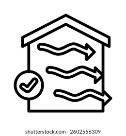 Air Flow Icon Element for Design