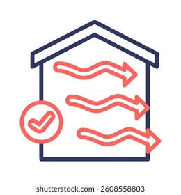 Air Flow Icon Element for Design