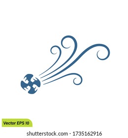 air flow icon illustration, design element, logo template, vector eps 10