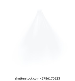 Air flow isolated PNG and vector. Effect of winter air, cold wind stream waves, and frost in blue color. Realistic ice breeze on transparent background for climate control graphics.