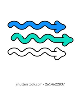 air flow line icon vector. air flow sign. isolated symbol illustration